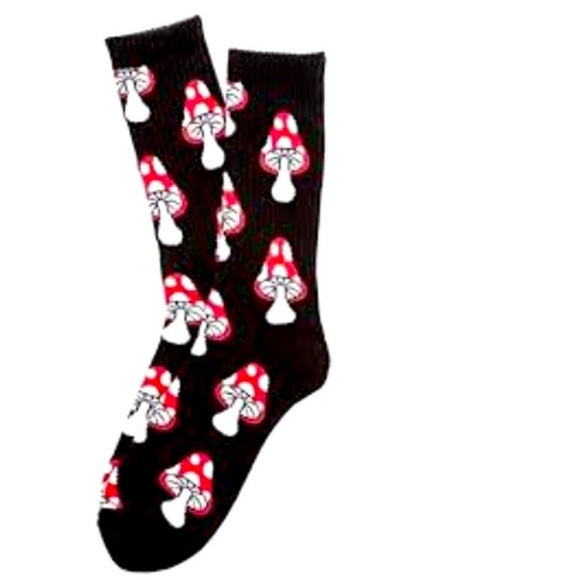 NWT Men's HUF Magic Mushroom Crew Socks - Picture 4 of 6